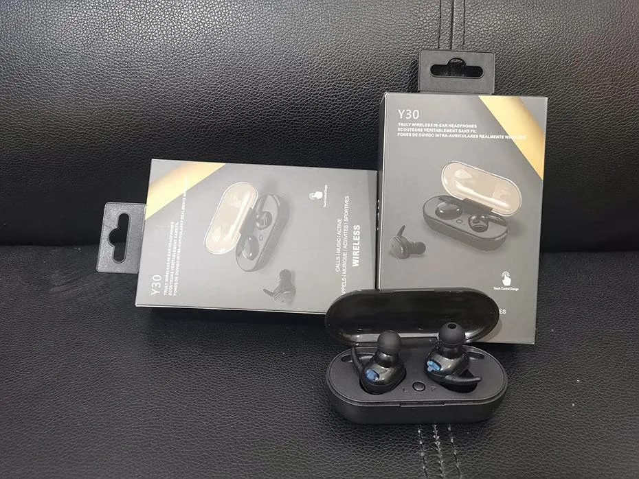 y30 Wireless earphones GAME BLUETOOTH New 2021 Chip Transparency Metal Rename GPS Wirless Charging Bluetooth Headphones In Ear HEADSET