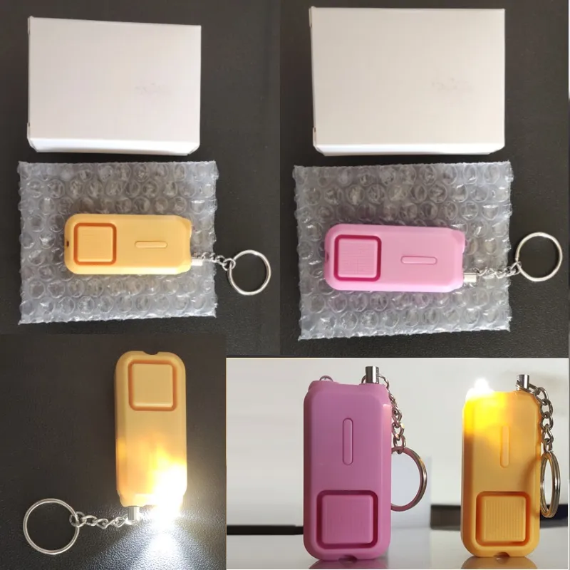 Alarme personnelle 130db avec lumière led une lampe de poche d'urgence Nouveau style Systèmes d'alarme d'autodéfense pour fille femmes vieil homme unisexe