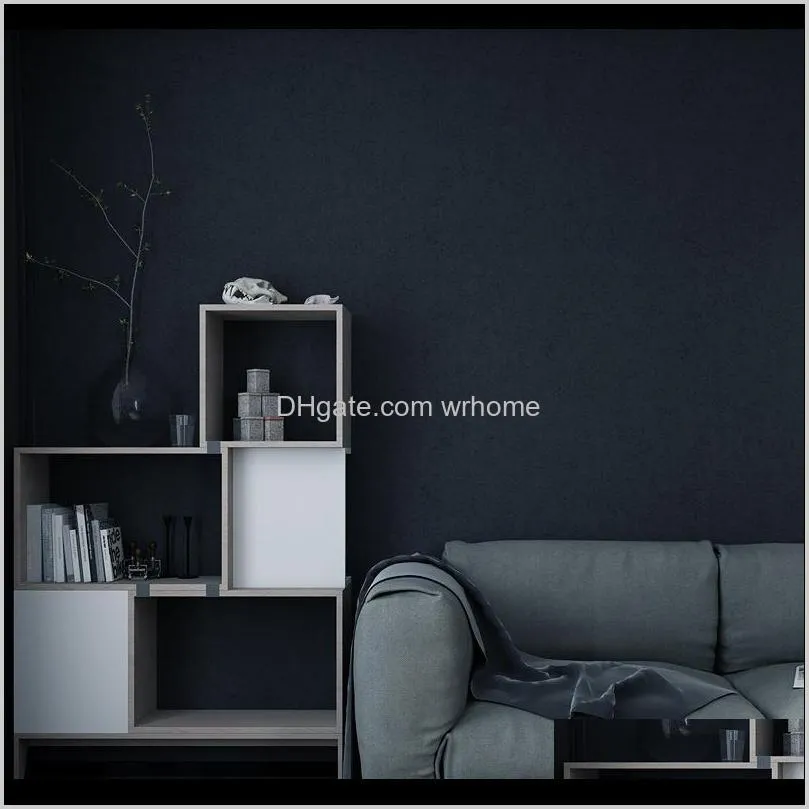 Simple Single Color Long Fiber Nonwoven Wallpaper Modern Silk Texture Bedroom Living Room Solid U130 Wallpapers