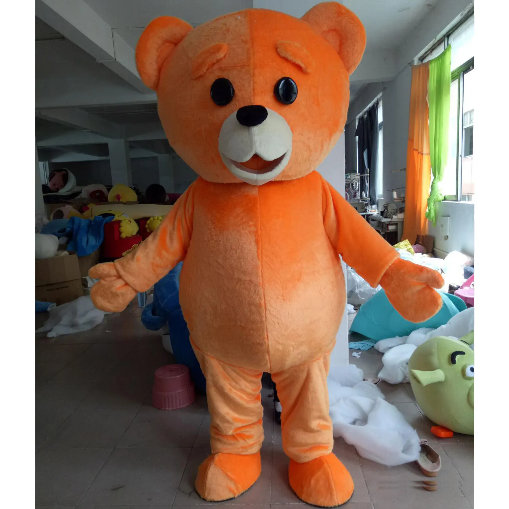 Halloween teddy bear Mascot Costume Customization Cartoon Anime theme character Christmas Fancy Party Dress Carnival Unisex Adults Outfit