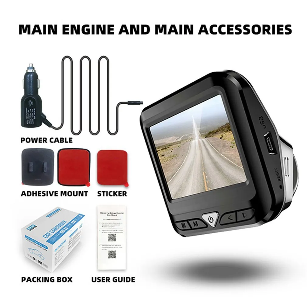 car dvr Driving A500 1080P 2 Inch IPS Screen Without WIFI Mini Car Dual-lens Parking Recorder