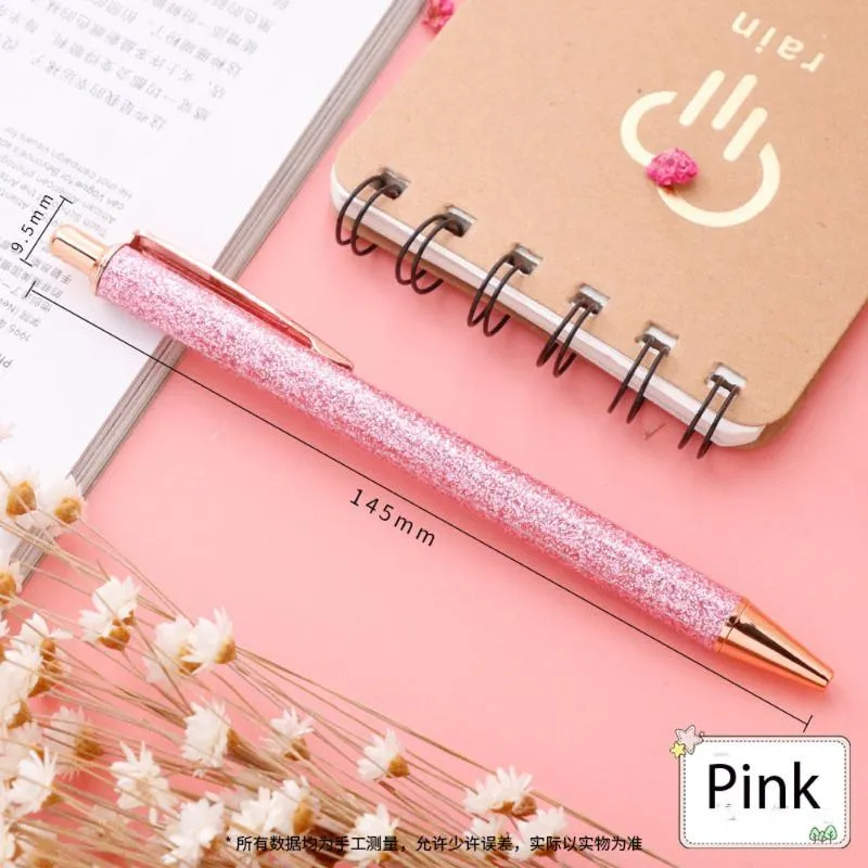 Wholesale Set Of 5 Sparkly Metal Retractable Glitter Ballpoint Pen For  Women Perfect For School And Office Use, With Cute Click Design, Black Ink  Ideal Gift From Lqingzhaoo, $19.07