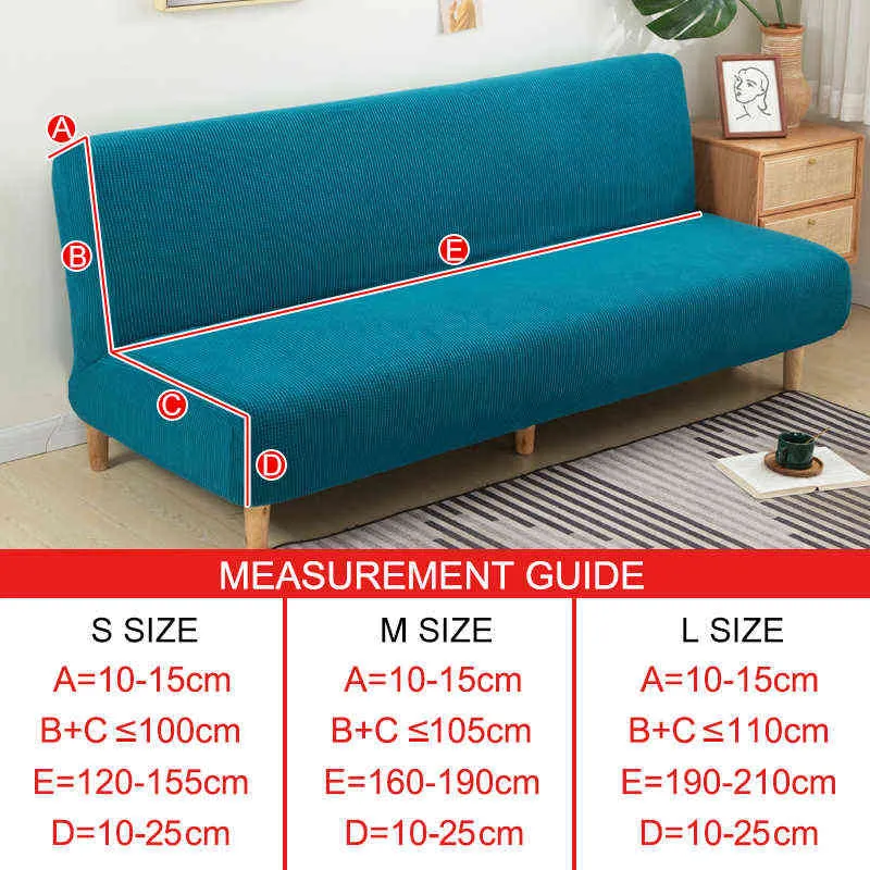 Sofa bed cover without armrest outlet