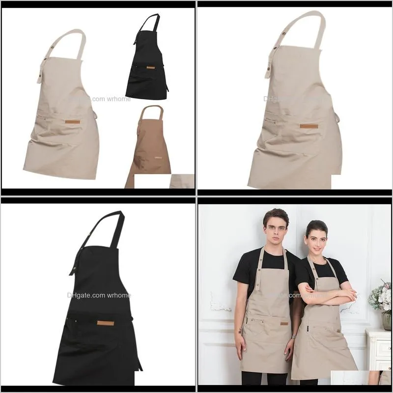 waterproof anti-oil polyester apron restaurant cooking chef bib kitchen&gardening
