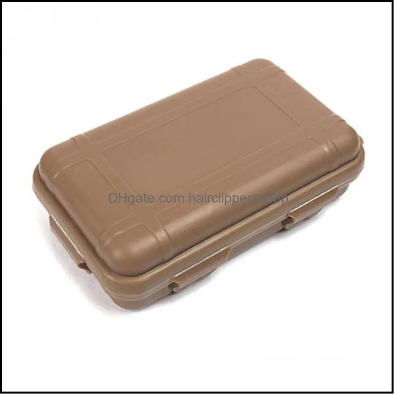 Outdoor Airtight Survival Storage Case Shockproof Waterproof Camping Travel Container Carry Storage Box Size S/L