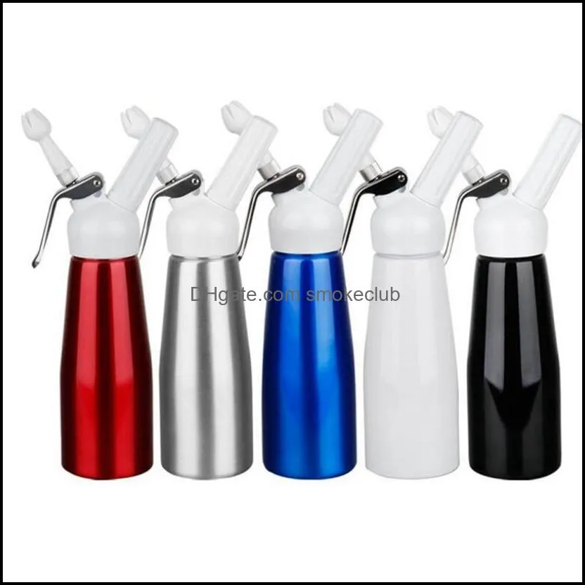 500ML Metal Cream Whipper Coffee Dessert Sauces Ice Butter Dispenser Aluminium Stainless  Cream Foam Maker CYZ2872