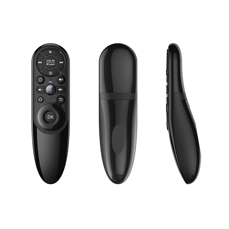 Voz Controle Remoto Gyro Sem Fio Fly Air Mouse 2.4G Inteligente para Android TV Caixa Linux PC