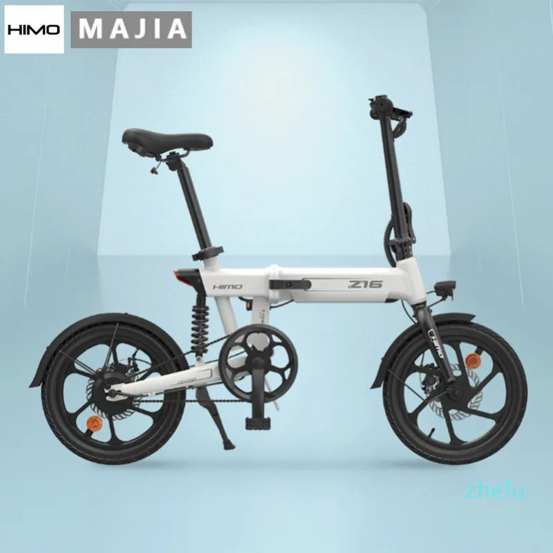 [Stokta AB'de] Yeni Himo Z16 Elektrikli Moped Bisiklet Z16 Ebike 250 W Motor 16 Inç Mavi Beyaz Sarı 36 V 10Ah Elektrikli Bisiklet