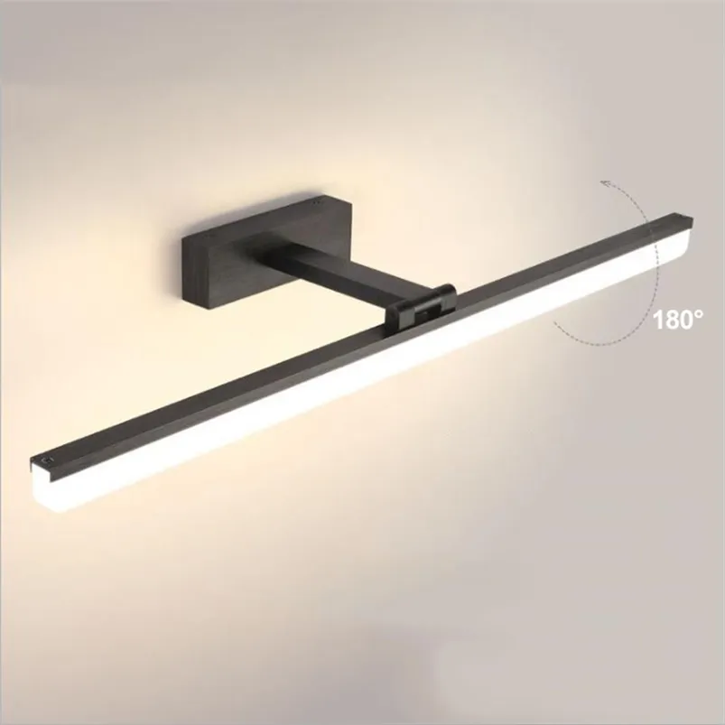 현대 미러 빛 LED 벽 빛 슈퍼 밝은 메이크업 미러 빛 벽 램프 실내 Decors 아크릴 조명 욕실 침실 210724