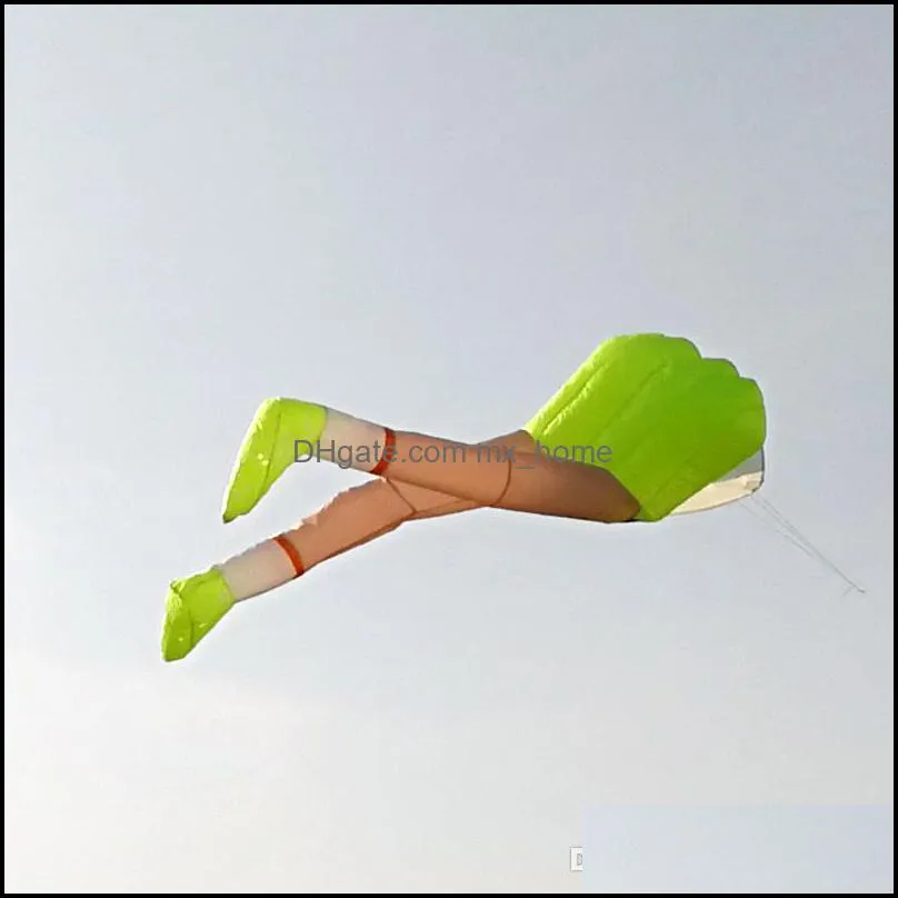 Creative Soft girl long legs kite Good Flying Kites Single line with 100 kite lines Christmas Outdoor Sport Toys Funny Kites