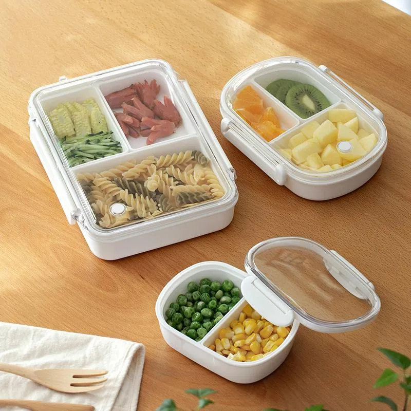 Set di stoviglie Porcellana Contenitore per il pranzo di alta qualità Mantieni la freschezza Contenitore per microonde di grado Scatole Bento con griglie separate