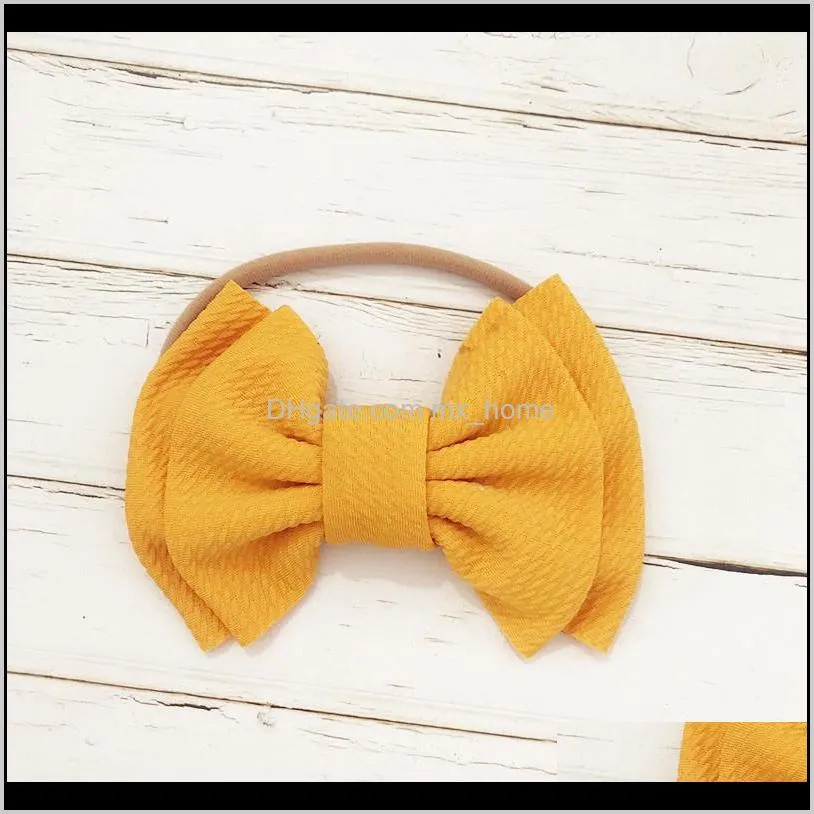 baby headband big bow baby hairband girls elastic knotted headbands kids turban stirnband bow knot kids hair accessorie rusia