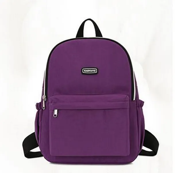 HBP flowers around 2023 New fashion backpack Handbag fashions light backpack Nylon bag waterproof bags purple