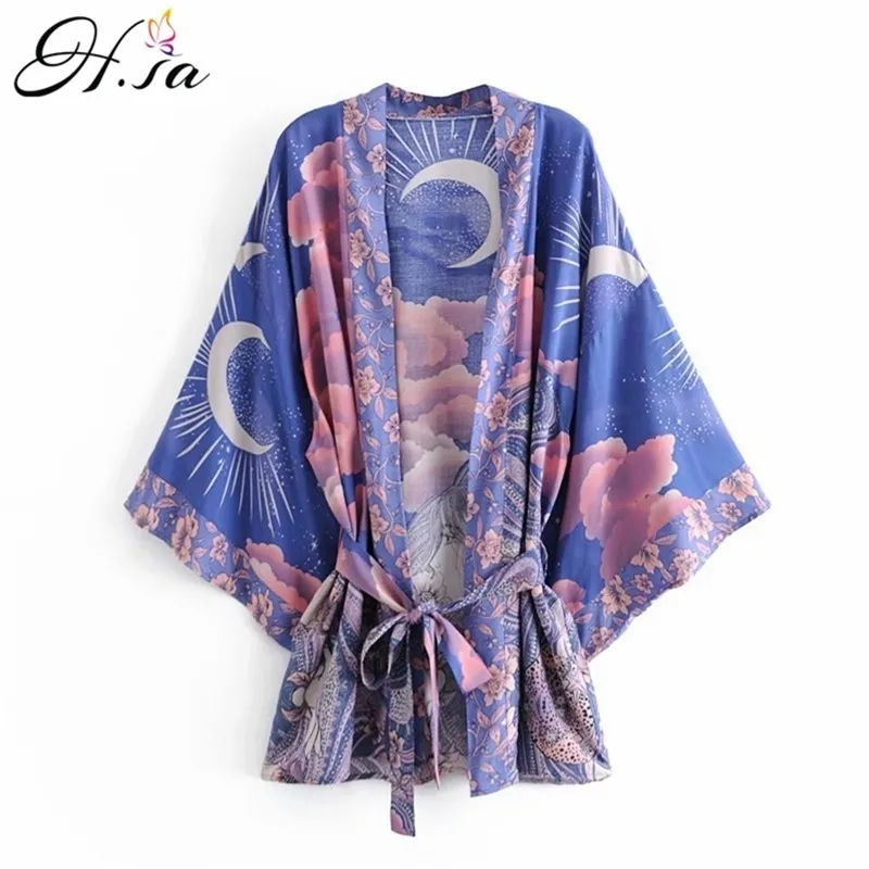 Kimonos Kobieta Japońska Kimono Cardigan Cosplay Bluzka dla kobiet Yukata Summer Beach 210430