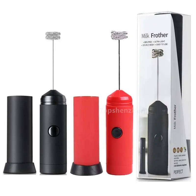 thumbnail image 2 of Stainless Steel Milk Frother - Handheld Electric Foam Maker For Coffee & Matcha 2 of 13