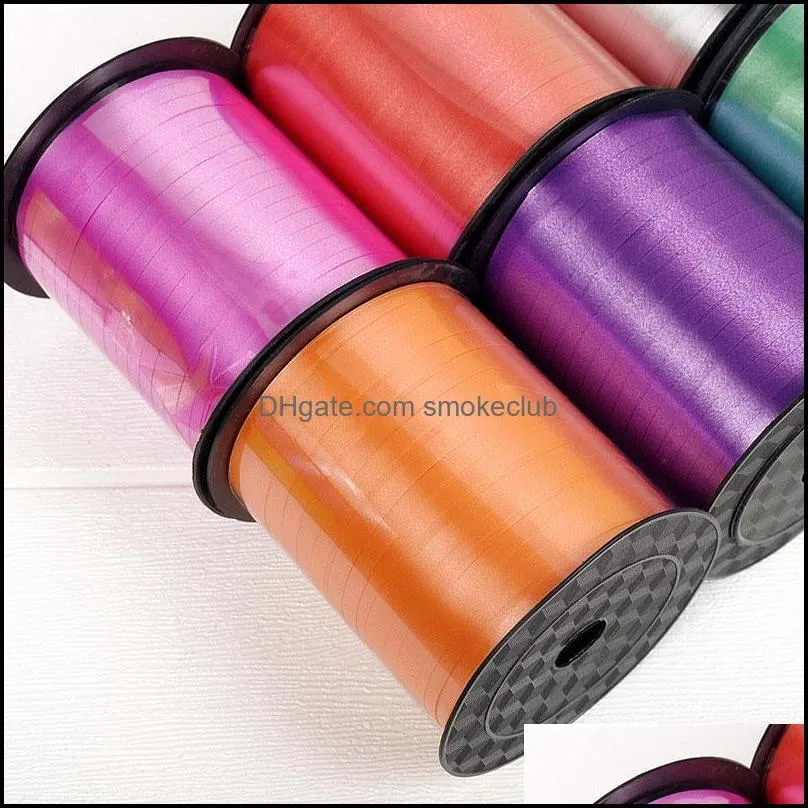 Party Decoration Plastic Christmas Ribbon Colored Wrapping Balloon Cable Ties Wedding Decor Gift Ballons Accessories