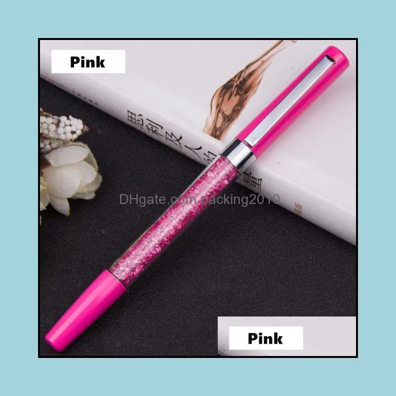 Metal Ballpoint Pen Crystal Broken Diamond Pen Student School Office Supplies Ballpoint Gift Pens Writing Tools Gifts