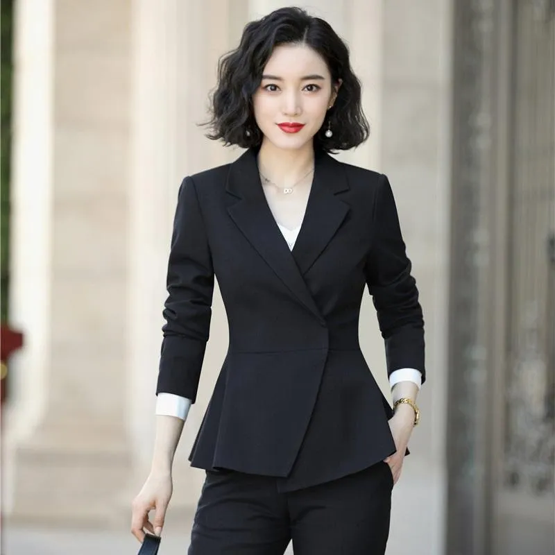 Womens Jacket Coat Long Sleeve Blazer Suit Jacket Ladies Ol