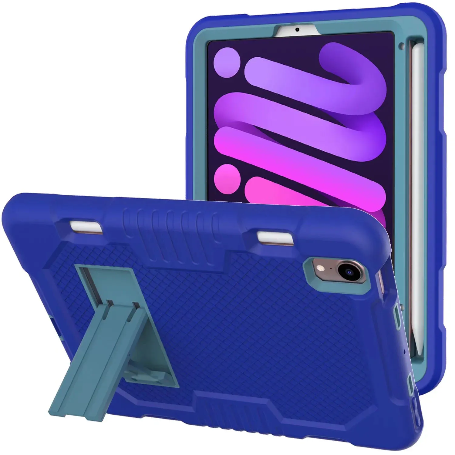 Funda para tableta resistente para iPad Mini 6 y Samsung Galaxy Tab A7 T220/T225, [B2 Morandi Serise] Funda protectora a prueba de golpes de 3 capas con soporte, 10 piezas Ventas mixtas