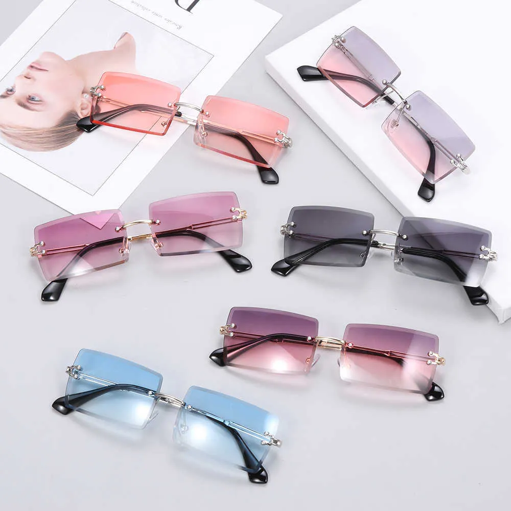 Reisen Stil Mode Rimls Bergsteigen Sonnenbrille Trendy Kleine Rechteck Sonne Glas UV400 Shad Für Männer Frauen Brillen