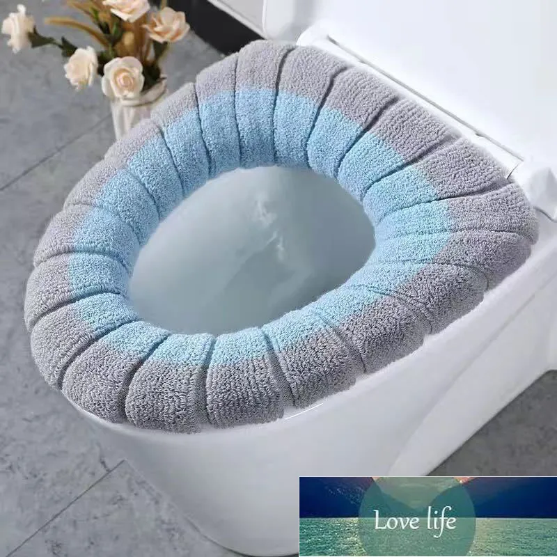 Pièces sous vide épaissie coussin de toilette tapis hiver doux lavable commun nordique coussins de siège ménage salle de bain ensemble de toilettes