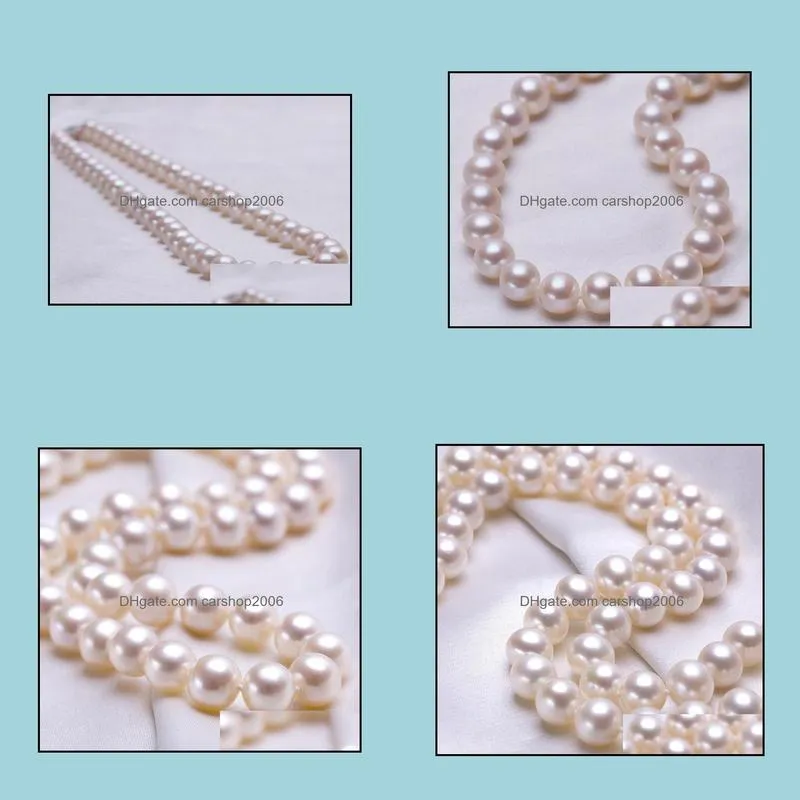 11-12mm White South Sea Natural Pearl Necklace 18 Inch S925 Silver Clasp