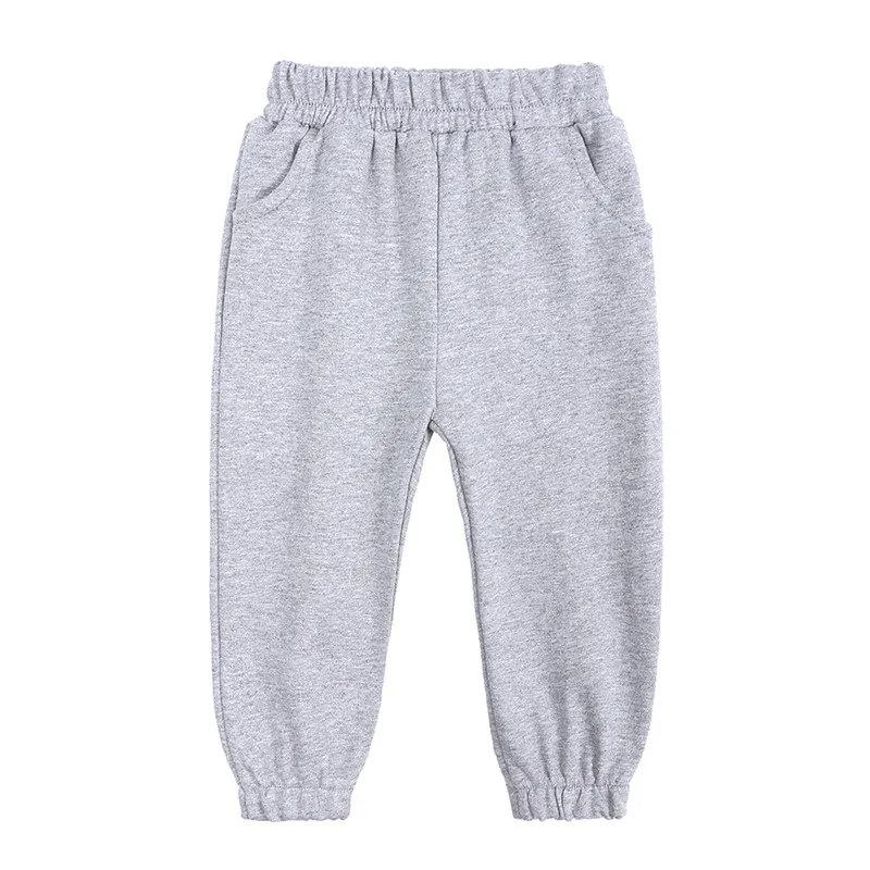 Cotton Pants for 2-13 Years Old Solid Boys Girls Trousers Casual Sport Clothing Kids Jogging Bottoms Children Sweatpants