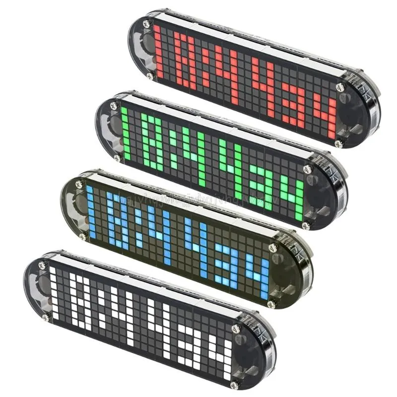 Timers DS3231 Multifunction Alarm Clock LED Dot Matrix Animation Effects DIY Kit Gifts N02 19 Dropship