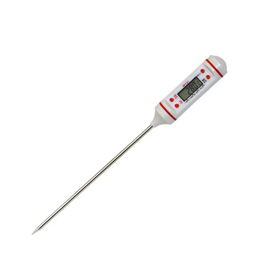 Digital Food Cooking Thermometer Probe Meat Huishoudelijke Hold Functie Keuken LCD Gauge Pen BBQ Grill Candy Steak Milk Water CCF6030