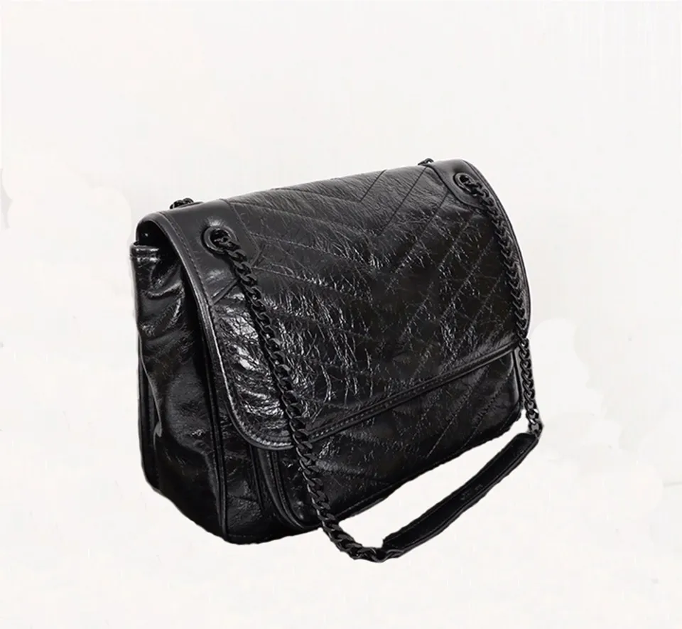 Crossbody Burst scratching wrinkled skin luxury Shoulder Bags famous women chain holder bag hanger purse classic flip Designer handbags wallet