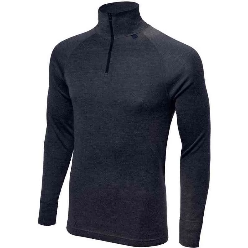 Save Big on Bulk Merino Wool Long Sleeve Base Layer Mens Merino Wool Base  Layer Top 1/4 Zip Merino Wool Long Sleeve Thermal Shirt Top Odor Resistance 
