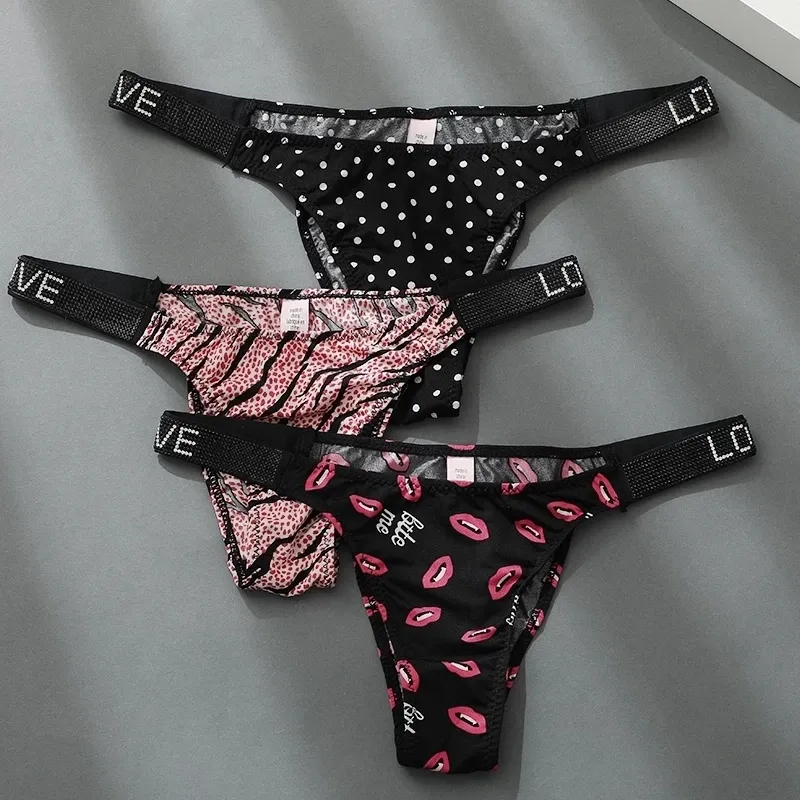 Sexy Women G Strings Crystal Rhinestone Underwear Thongs Low Rise Fashion  Tanga For Female Push Up Lingerie Sexy Leopard Thinx Panties From  Jacky0817, $4.05