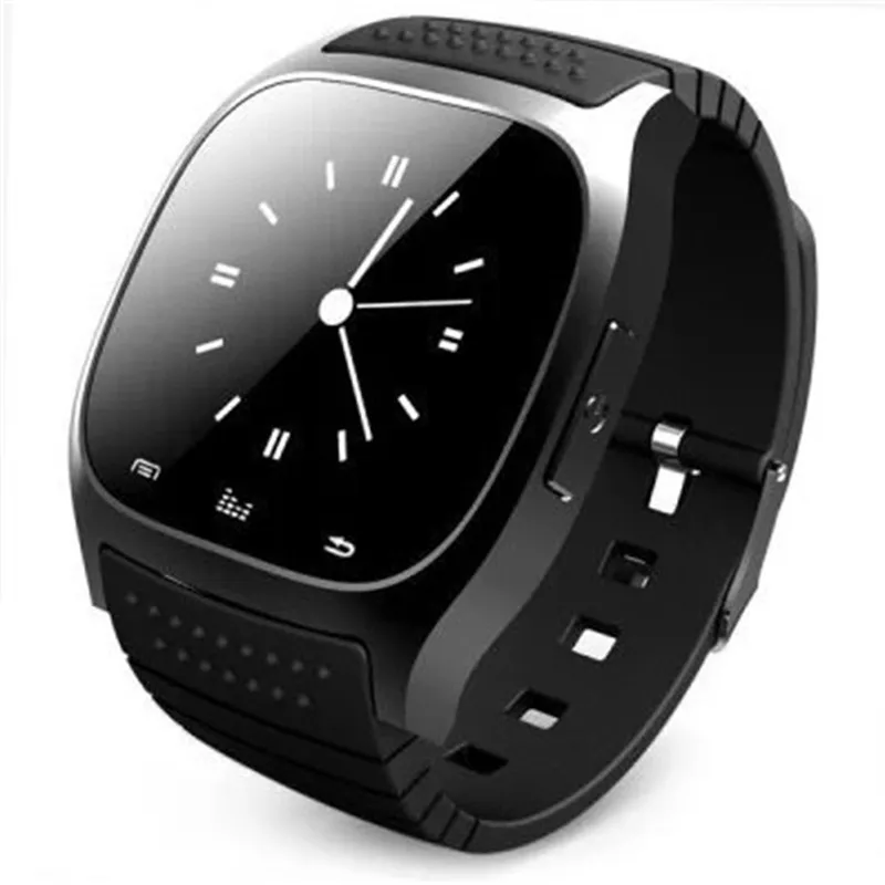 Authentic M26 Smart Bluetooth Watch com Mostrar LED Barómetro Alitímetro Music Player Pedômetro SmartWatch para Android Ios celular com caixa de varejo