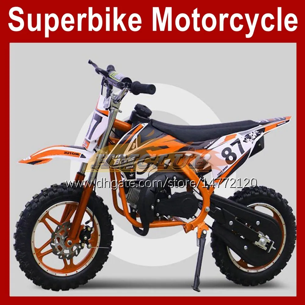 ATV Off-road pojazd Apollo Mountain Bike 49cc 50cc 50 Small 2-Stroke Sports Mini Motorcycle Dirt Pit Moto Bikes Gasoline Kart Kart Wyścig Motobike Prezent urodzinowy