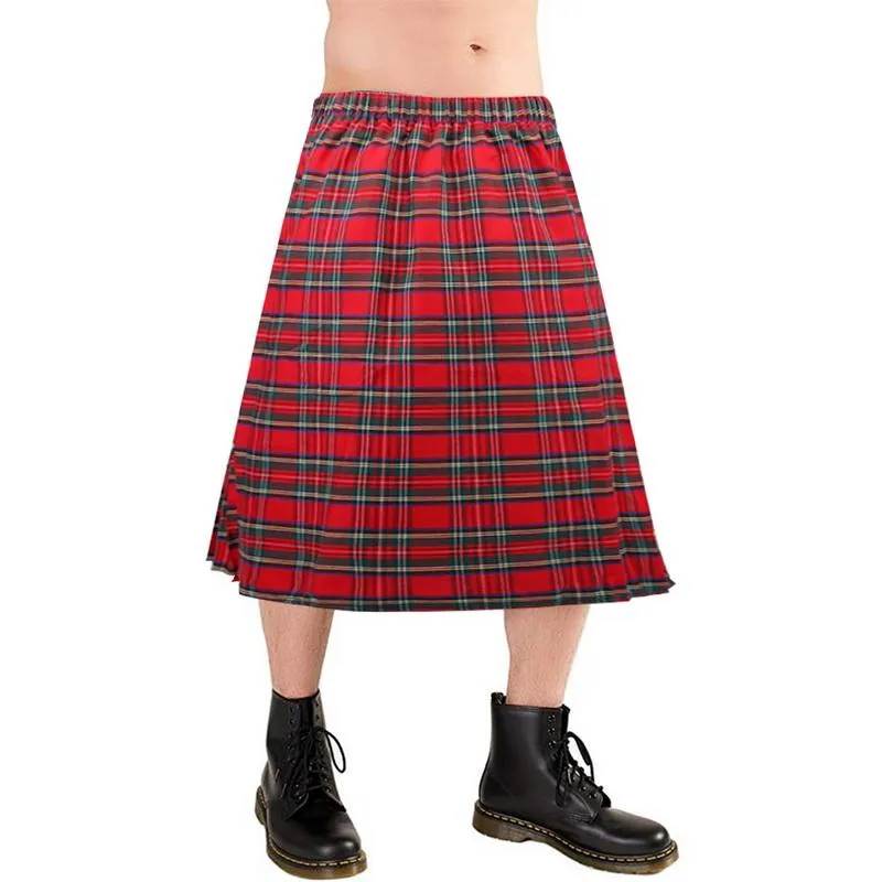 Gothic / Punk Rock Tartan Utility Kilt For Men