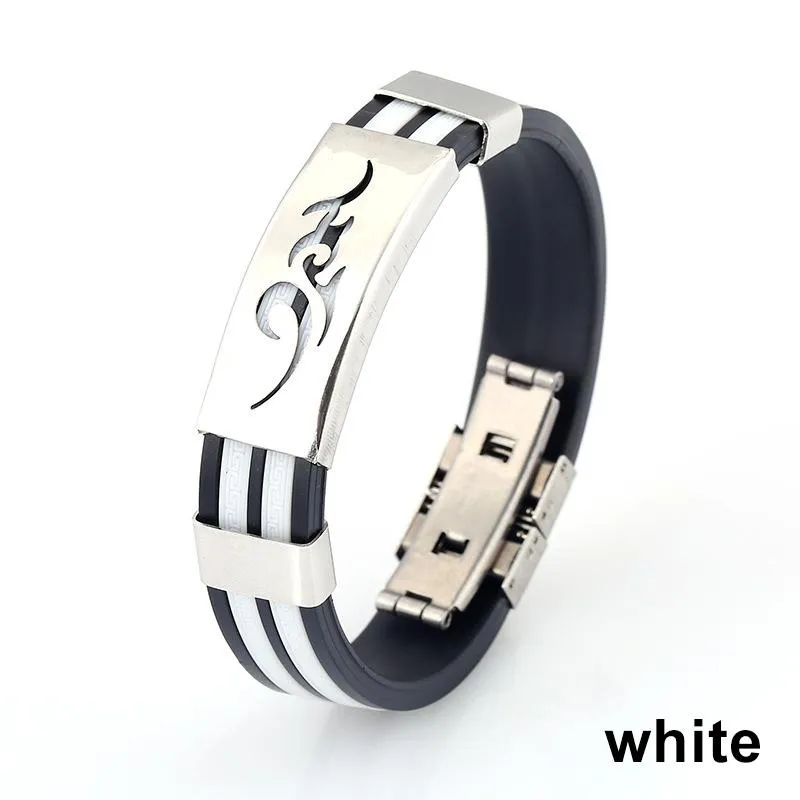 Steel flame bracelet deals