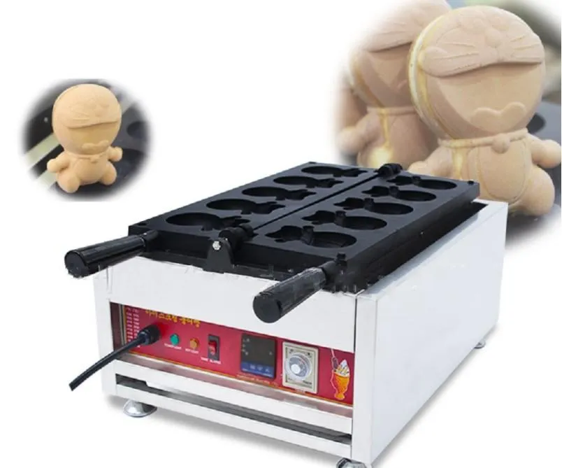 Kommersiell tecknad vaffelmakare Mat bearbetning utrustning Doraemon gör maskin djurformad mini tårta grillpanna populär mellanmål
