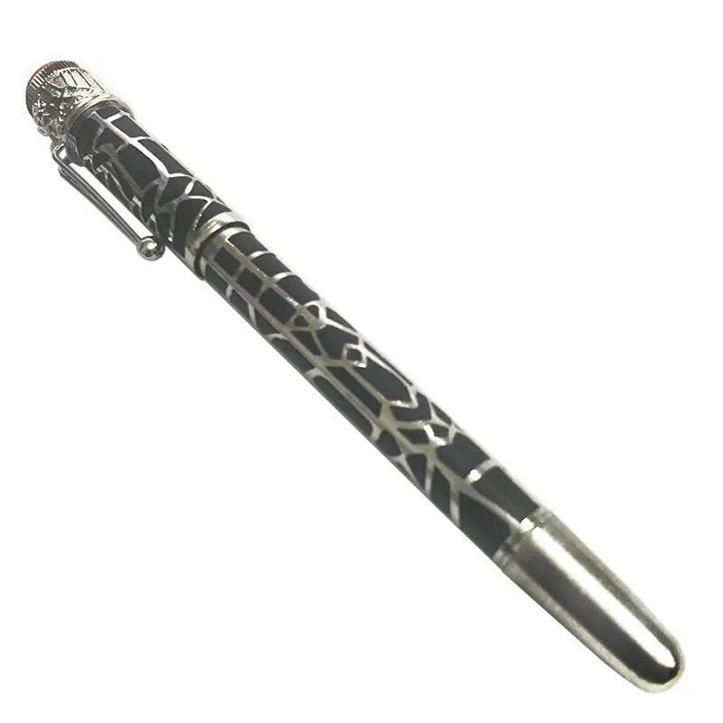 YALAMANG stylo en métal de haute qualité le bon cadeau stylos de luxe classiques conception d'araignée fournitures d'écriture rouge et blanc Logo244h