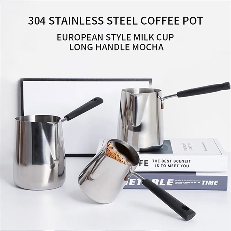 Durable Turkish Stainless Steel Moka Pot Induction Cooker Teapot
