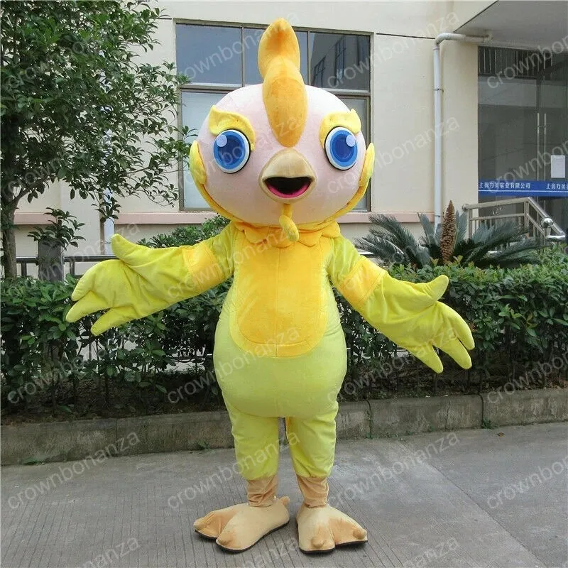 Halloween Cartoon Bird Mascot Costume Högkvalitativ tecknad karaktärsdräkt Dräkt Vuxna storlek Julkarneval födelsedagsfest utomhusdräkt