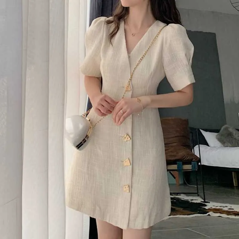Elegant Blazer Dres Mini Casual Party Office Lady Korean Female Summer Chic Y2k Clothes 210604