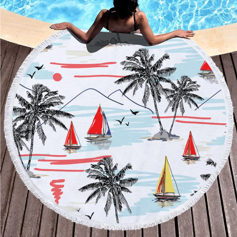 Decorative beach top towels