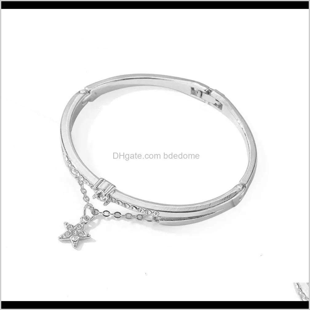 minority temperament double layer five pointed star net red women`s bracelet graduation student`s best friend braceletws2l