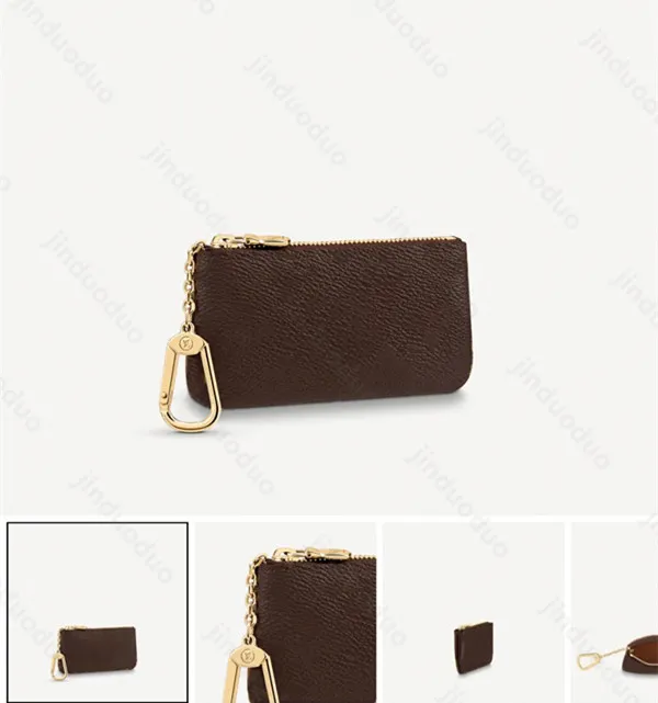 7A qualité Porte-monnaie en cuir véritable Luxurys Designer Wallet Mode sac à main Hommes Femmes Porte-cartes en cuir d'agneau noir Mini portefeuilles Poche pour clé Fente intérieure