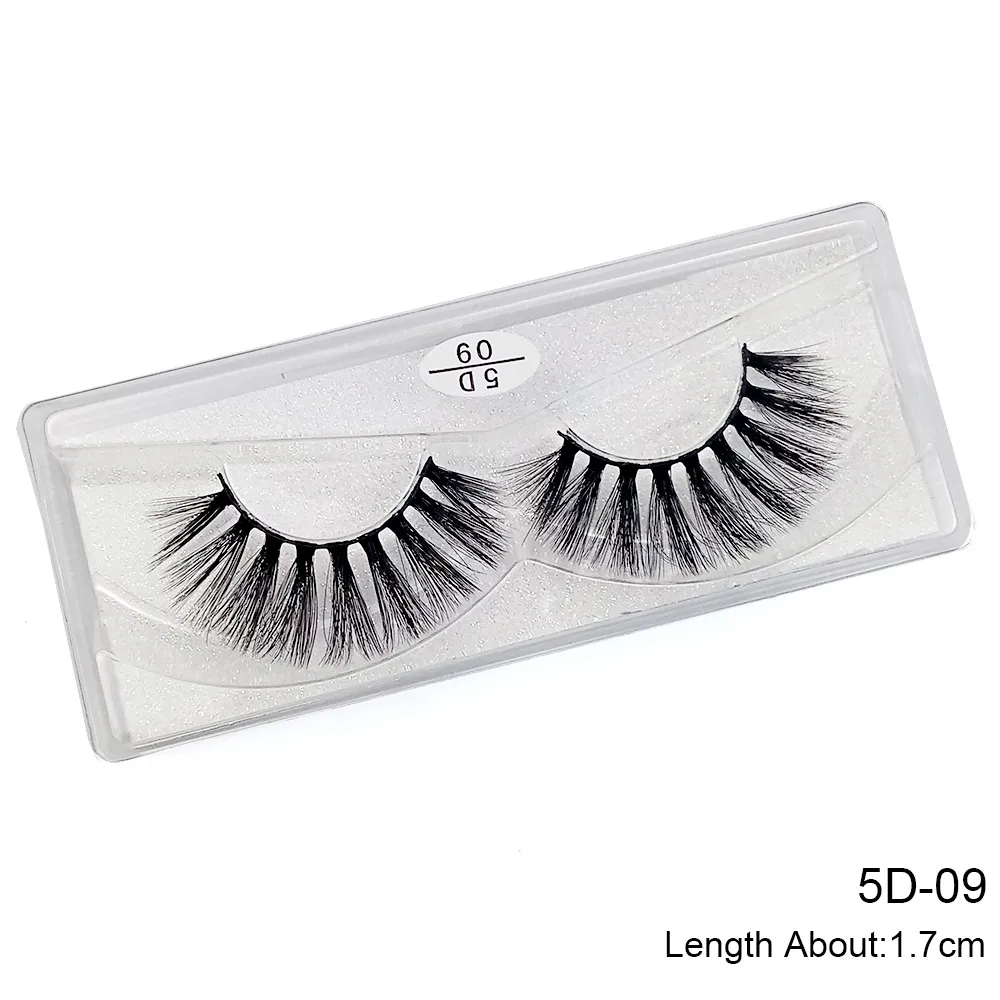 5D -ögonfransar Eyelash Eye Makeup 3D False Lashes mjuk naturlig tjock förlängning Skönhetsverktyg