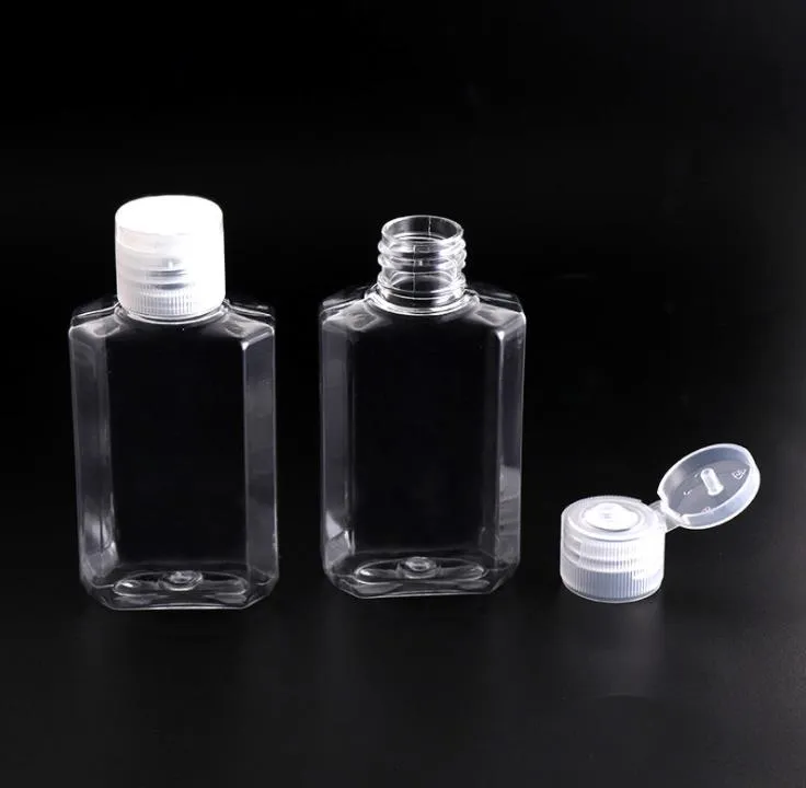 30 ml 60 ml leere PET-Kunststoffflasche mit wiederverwendbaren Behältern mit Klappdeckel für Reisen, Outdoor, Camping, Geschäftsreise SN2891