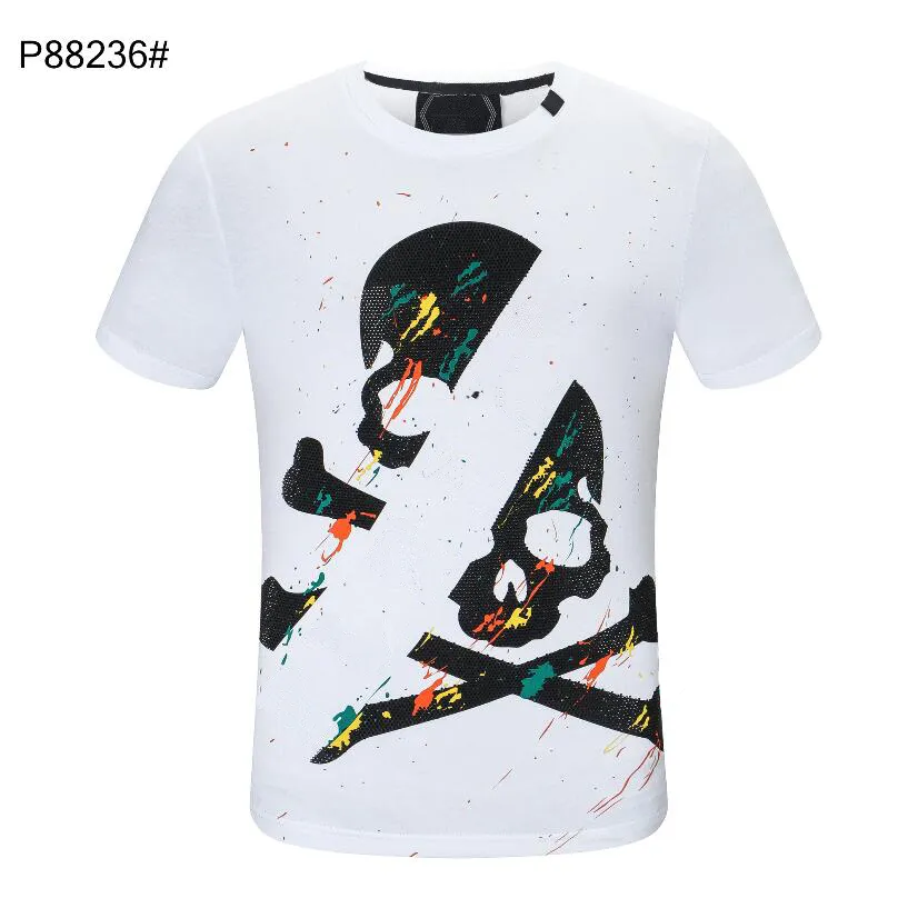 22ss Designers T shirt Summer Europe Paris Polos American Stars Fashion Mens tshirts Star Satin Cotton Casual t-shirt Women mans Tees Black White M-3XL #6652 T-shirt