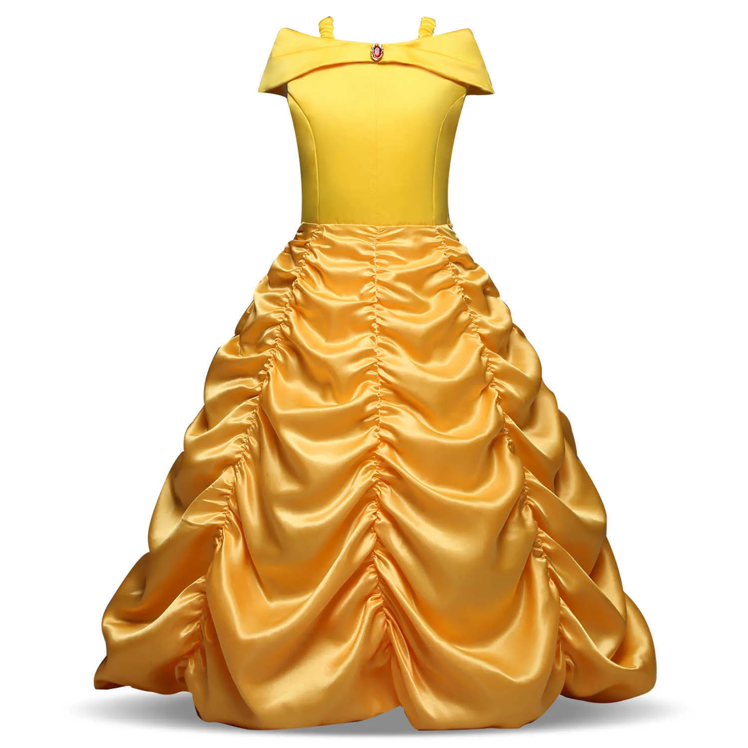 Kläder sätter barns prinsessklänning Bell Pleated Cosplay Dance Performance Dress