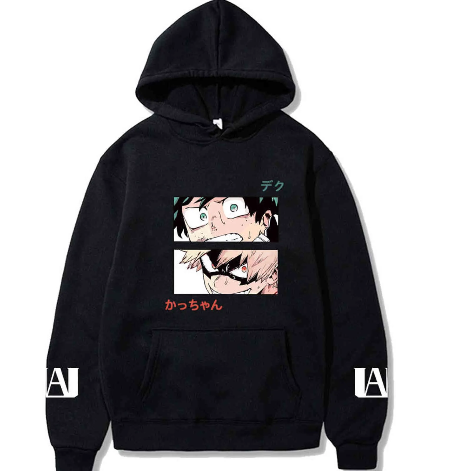 My Hero Academia Hoodies Pullovers Male Tops Sweatshirts Men Y211118