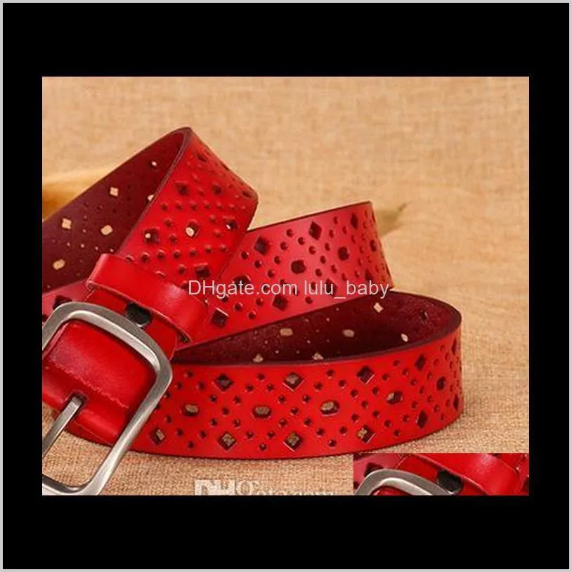 wholesale new ladies hollow leather belt fashion retro belt cnd-05